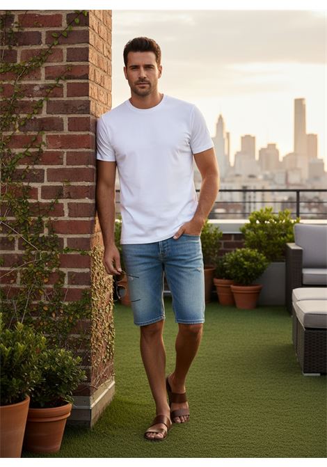 Daniele Fiesoli Comfort Touch stretch cotton crewneck t-shirt white DANIELE FIESOLI |  | 06800001